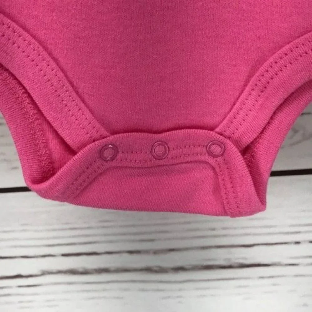 Swiggles Check Meowt Pink Girls Cat‎ Bodysuit 6-9 Months